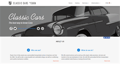 Desktop Screenshot of classiccarsincuba.com